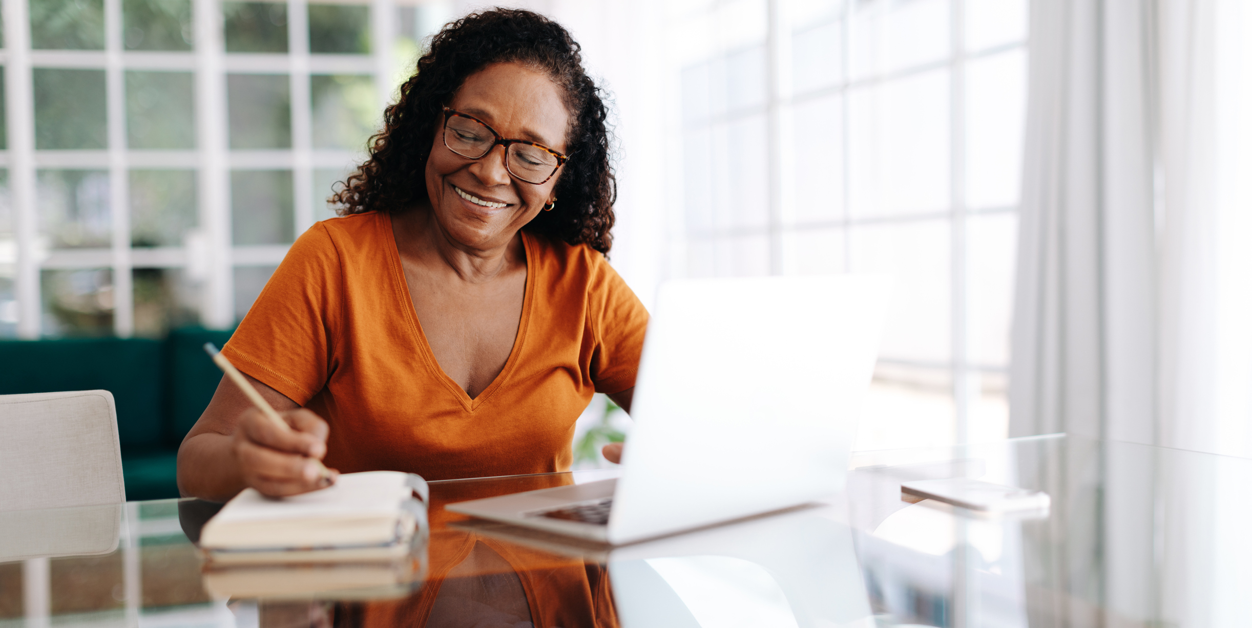 woman working